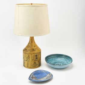 Two Jacques Blin Glazed Ceramic Articles