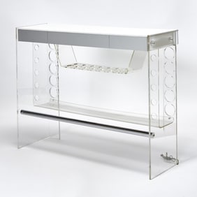 Acrylic and Mirrored Bar