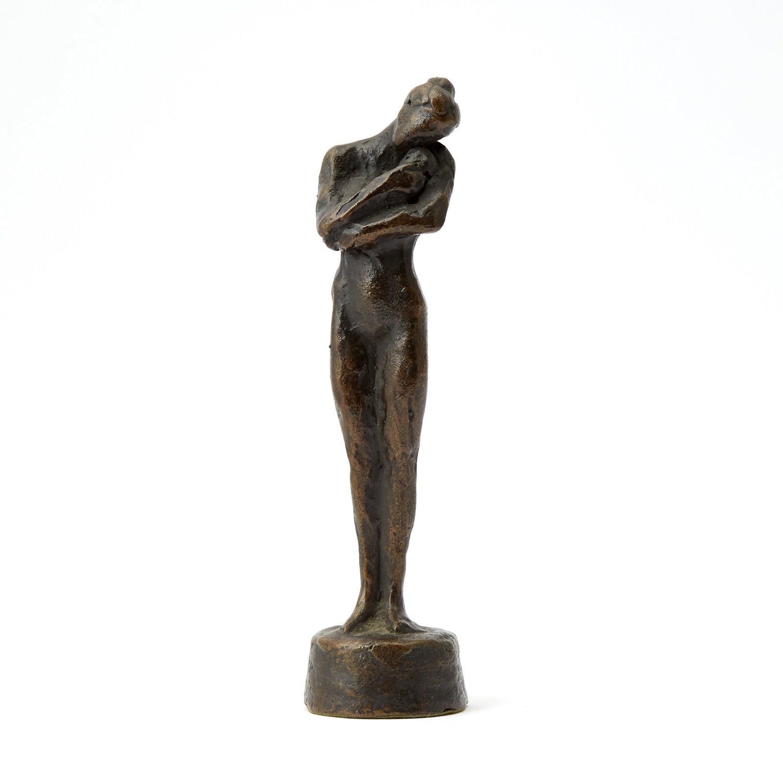 Dutch Patinated Bronze Figure of a Young Mother and Child (1 of 6)