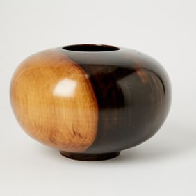 Ed Moulthrop Turned Figured Tulipwood Bowl