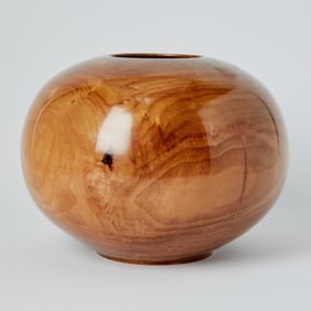 Matt Moulthrop Turned Black Willow Vessel