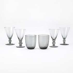 Muriel Grateau Glass Stemware Set