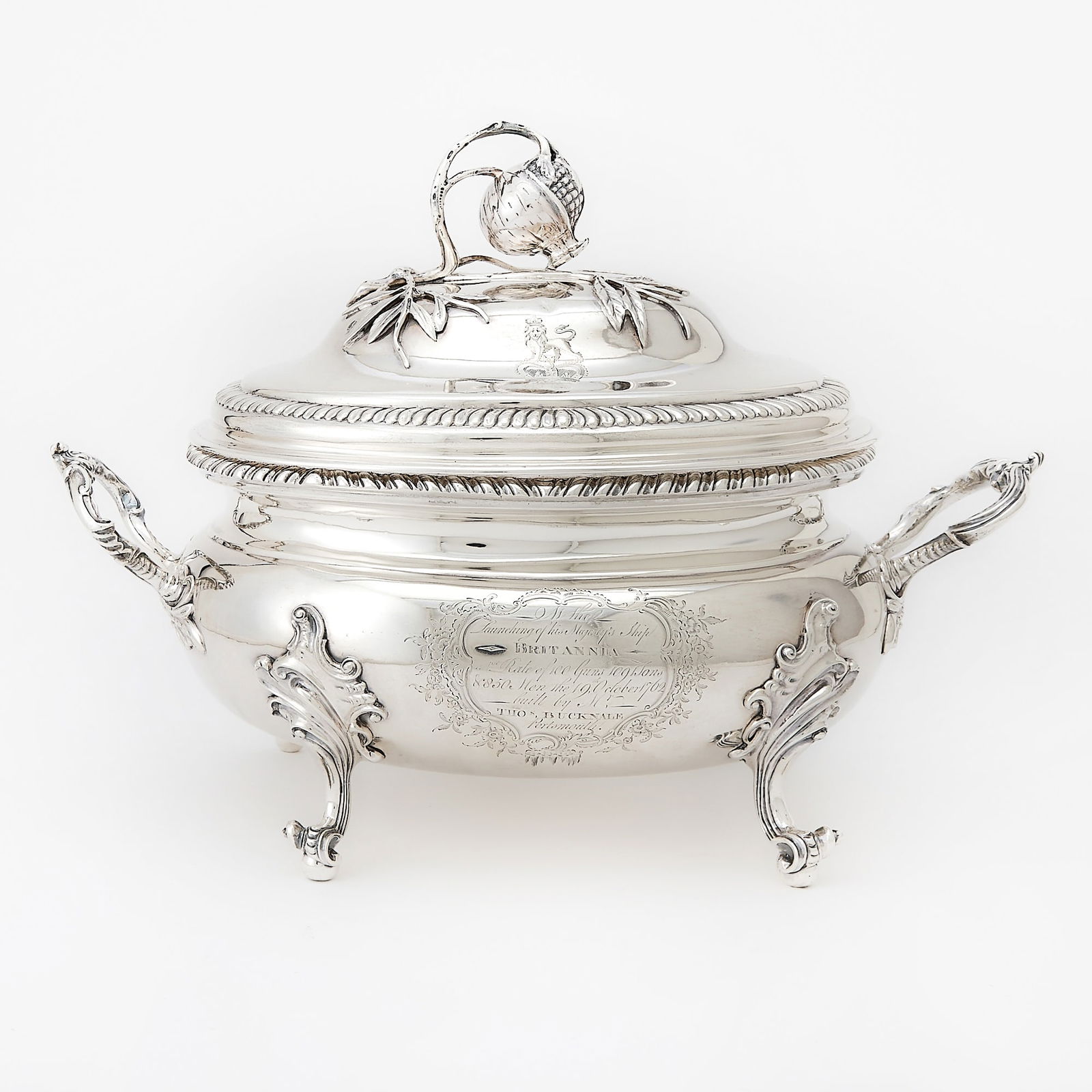George III Sterling Silver Covered Soup Tureen (1 of 7)