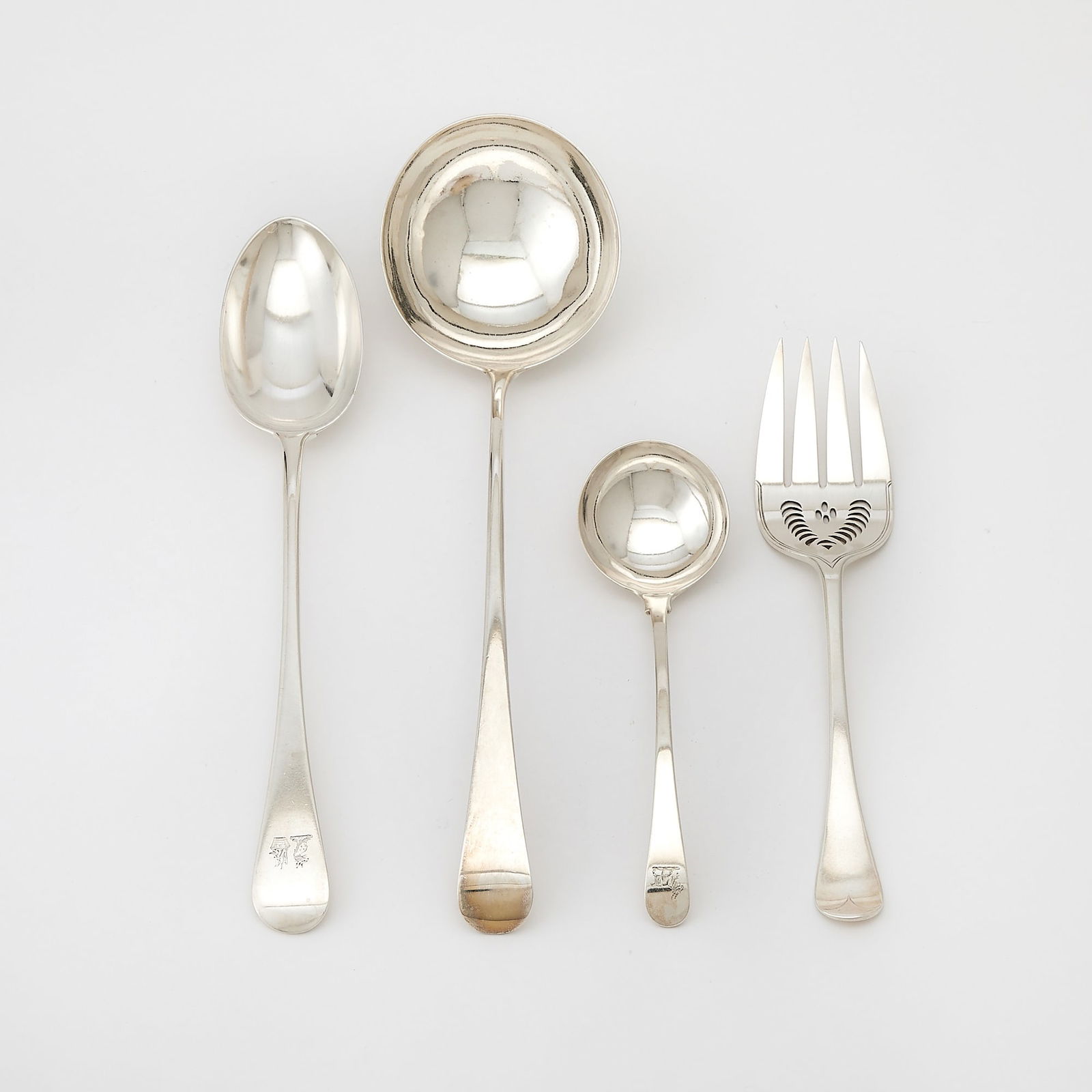 Group of English Sterling Silver Serving Utensils (1 of 3)