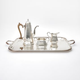 Assembled English Sterling Silver Coffee Service