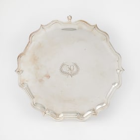 English Sterling Silver Salver