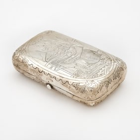 Russian Silver Cigarette Case