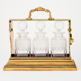 Brass and Glass Tantalus
