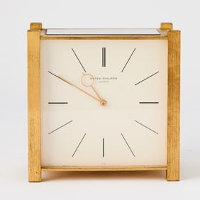 Patek Philippe Brass Solar Desk Clock