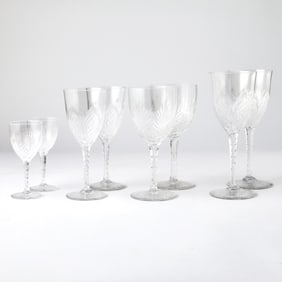 Cut Glass Stemware Service