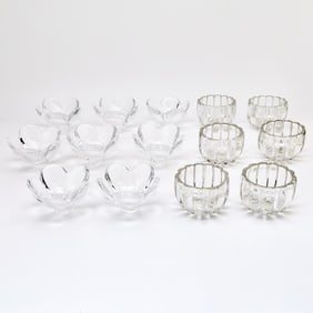 Two Sets of Glass Bowls