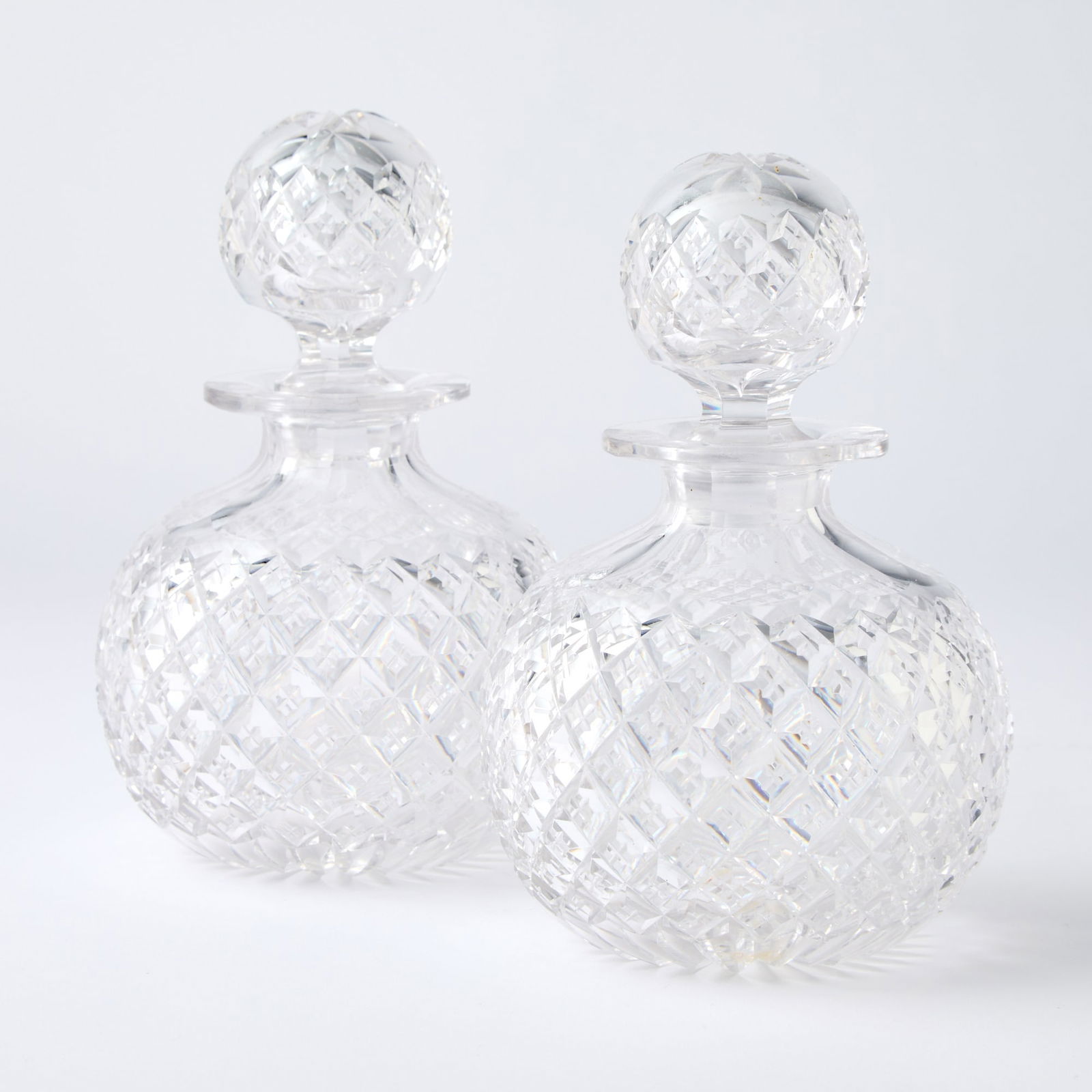 Pair of Cut-Glass Perfume Bottles (1 of 5)