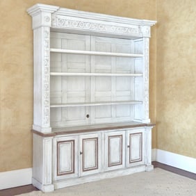 Swedish Gustav III Style Parcel-Gilt and Painted Wood Cabinet