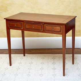 Austrian Neoclassical Style Ebony-Inlaid Cherry Side Table