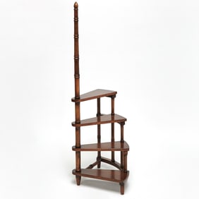 Regency Style Mahogany Library Steps