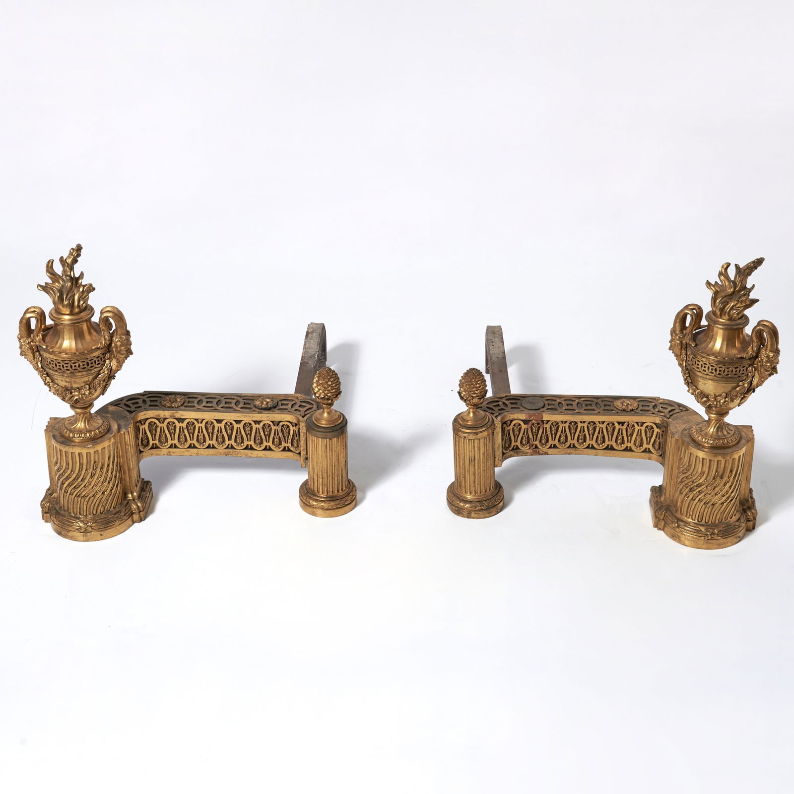 Pair of Louis XVI Gilt-Bronze Chenets (1 of 5)