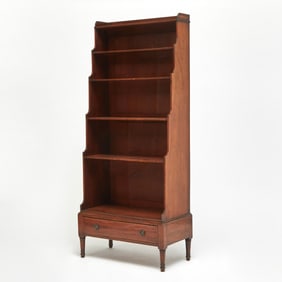 Regency Mahogany Open Bookcase