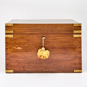 Victorian Brass-Mounted Mahogany Box