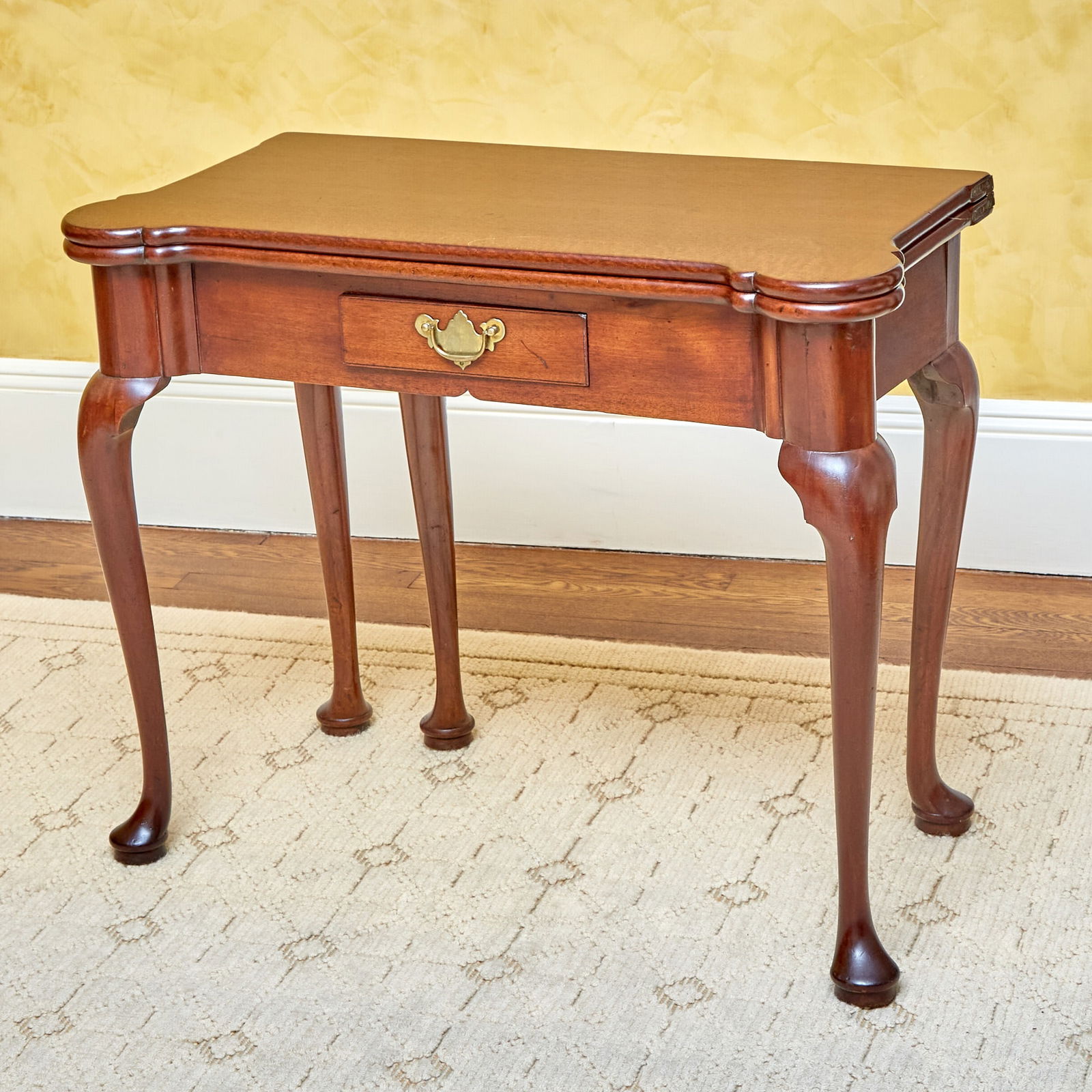 George II Brass-Mounted Mahogany Gate-Leg Games Table (1 of 3)