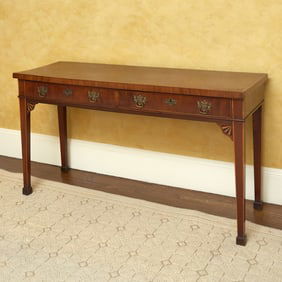 George III Inlaid Mahogany Side Table