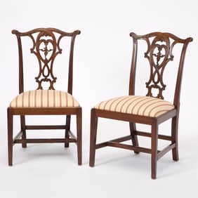 Pair of George III Mahogany Side Chairs