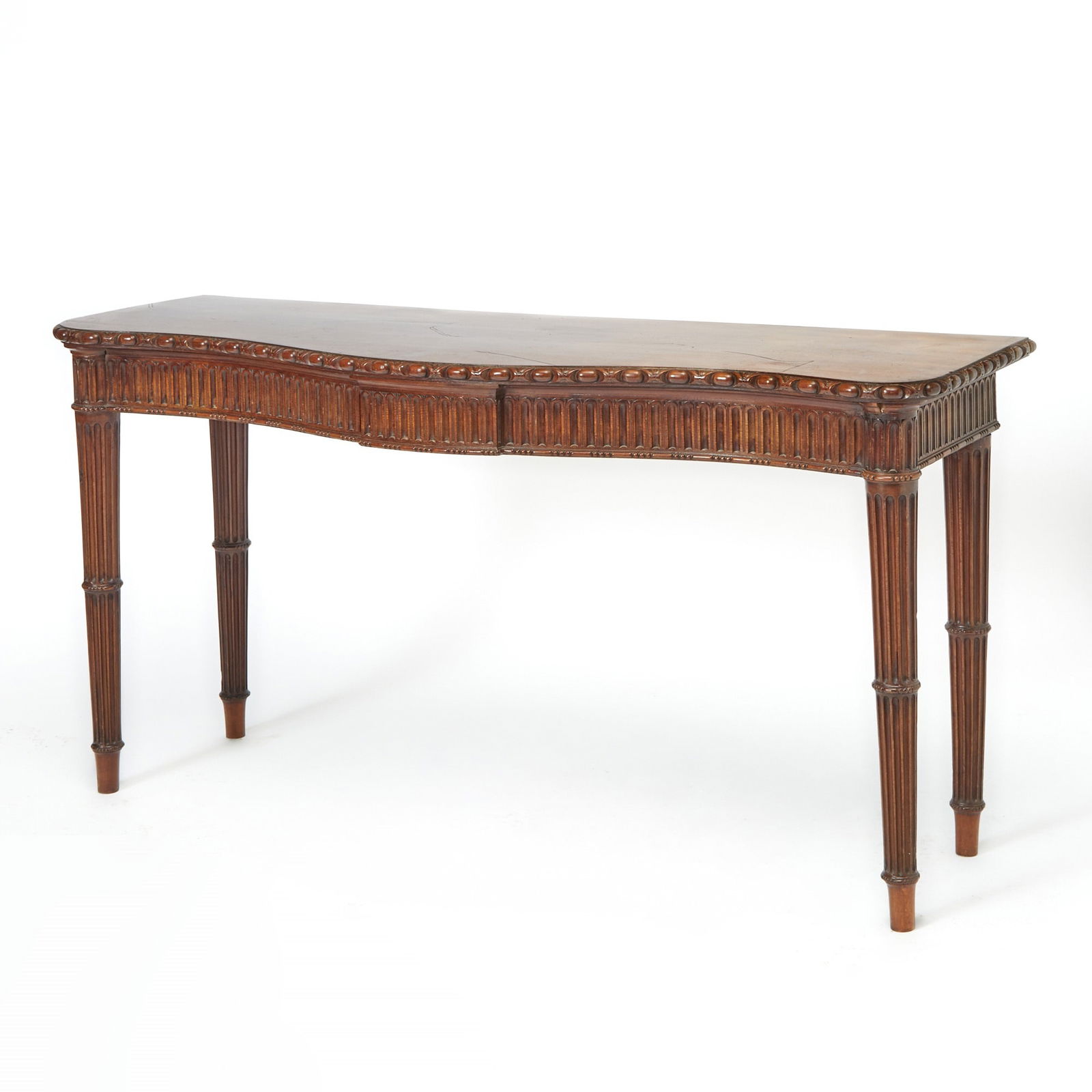 George IV Carved Mahogany Side Table (1 of 2)