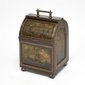 Victorian Tôle Painted Coal Hod