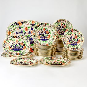 English Porcelain Partial Dinner Service