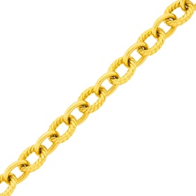 David Yurman Gold Oval Link Bracelet