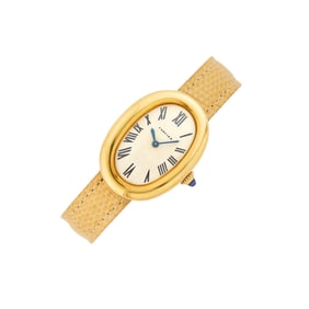 Cartier Gold 'Baignoire' Wristwatch, France