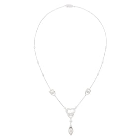 Cartier White Gold and Diamond 'Nuage' Pendant Chain Necklace, France