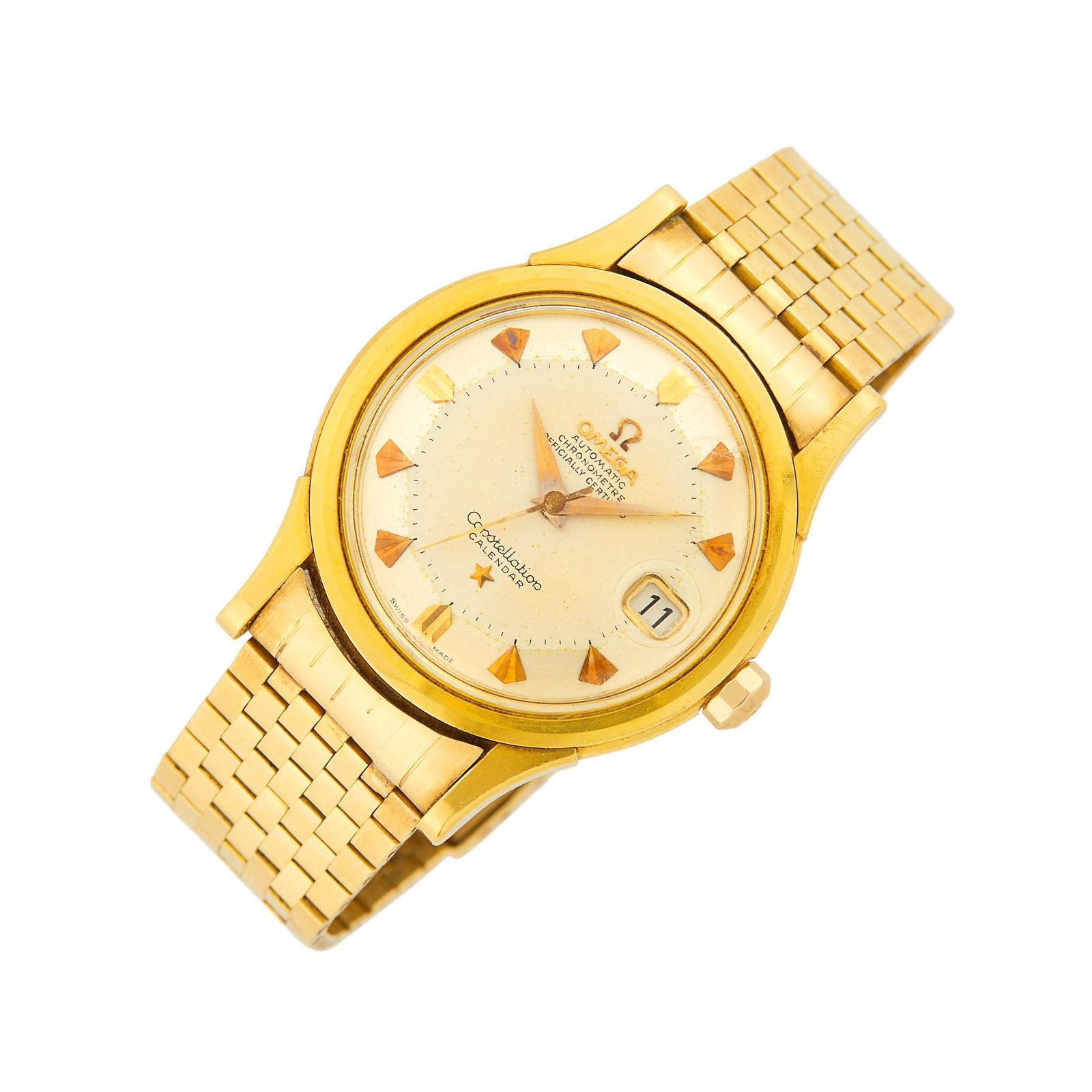 Omega Gentleman's Gold 'Constellation Calendar' Wristwatch (1 of 1)