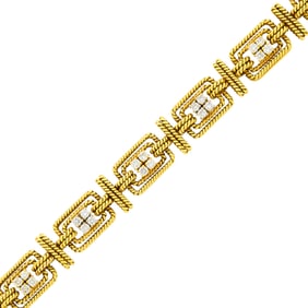 Gold and Diamond Bracelet