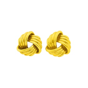 Tiffany & Co. Pair of Gold Love Knot Earclips