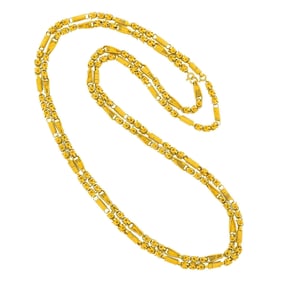 Pair of Long Gold Chain Necklaces