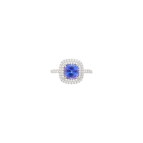 Tiffany & Co. Platinum, Tanzanite and Diamond 'Soleste' Ring