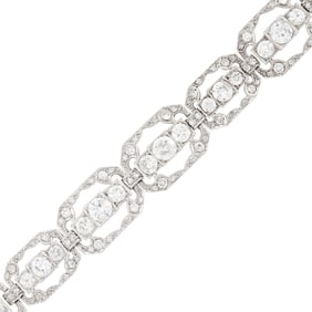 Platinum and Diamond Bracelet