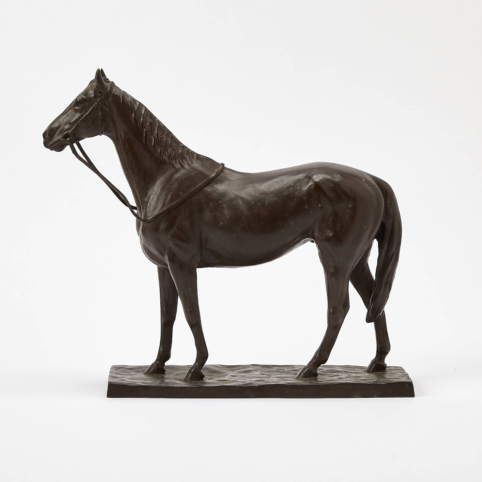 Japanese Patinated Bronze Figure of a Horse