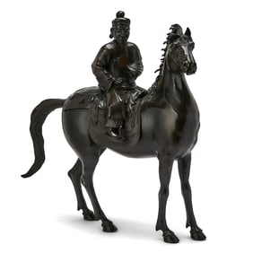 Japanese Cast Bronze Figural Censer Meiji-Taisho Period