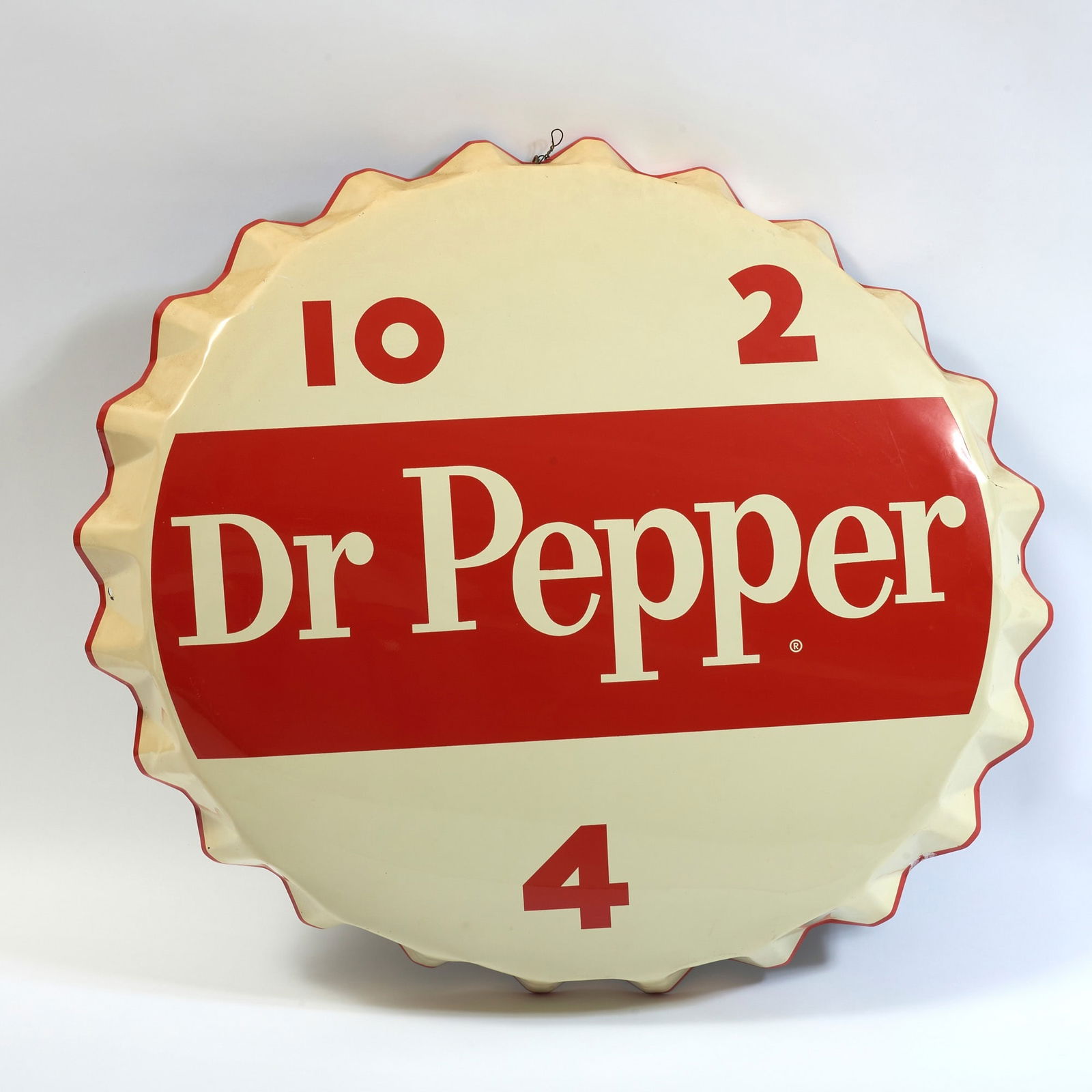 Painted Metal Dr. Pepper "10 2 4" Advertising Sign (1 of 5)