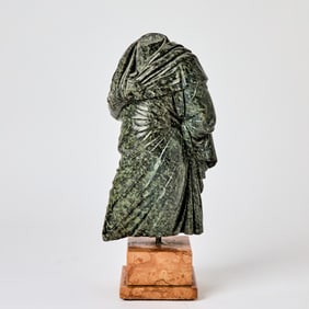 Marble Draped Figural Sculpture After the Antique