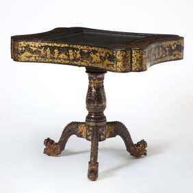 Chinese Export Lacquer Games Table