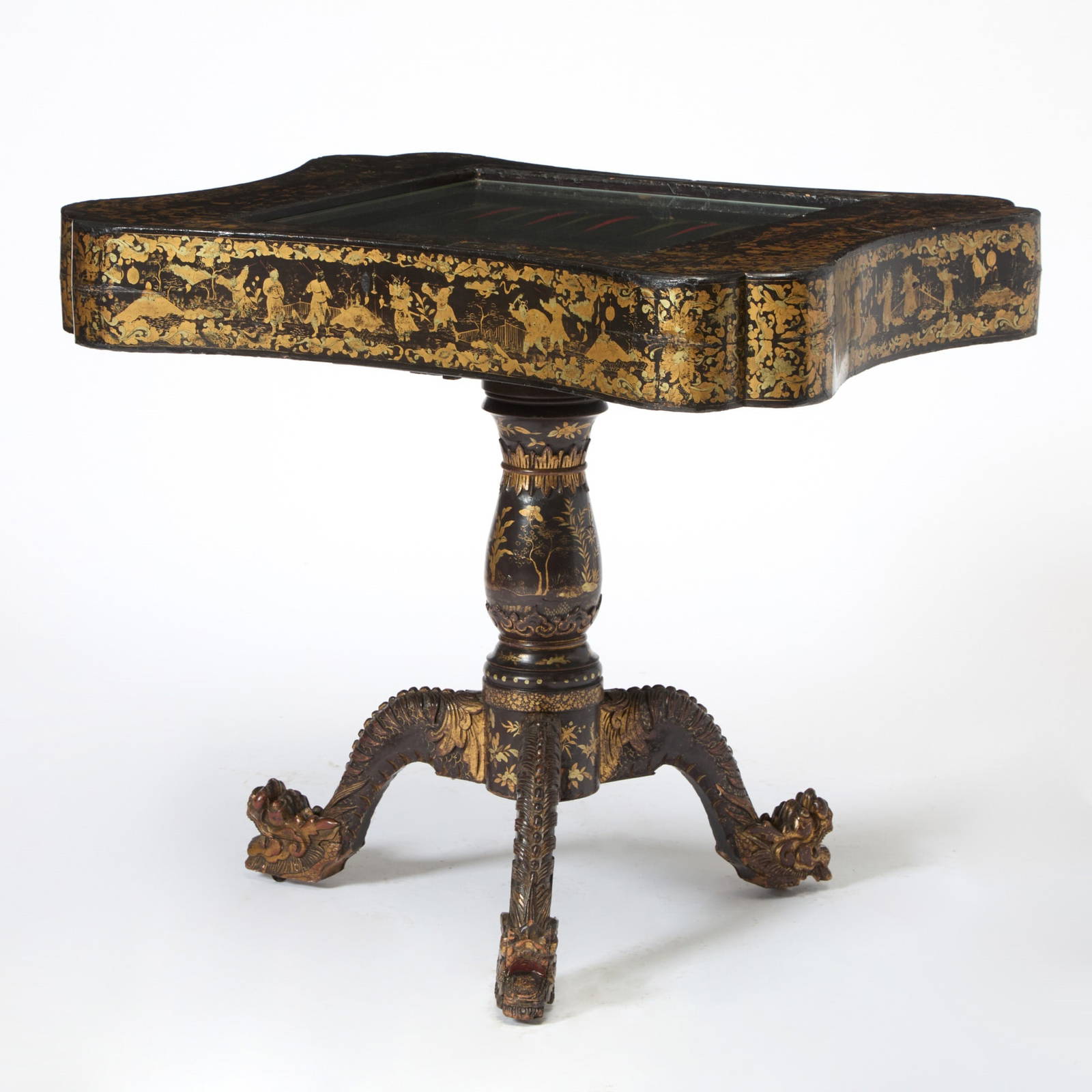 Chinese Export Lacquer Games Table