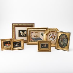 Group of Seven Pieta Dura Plaques