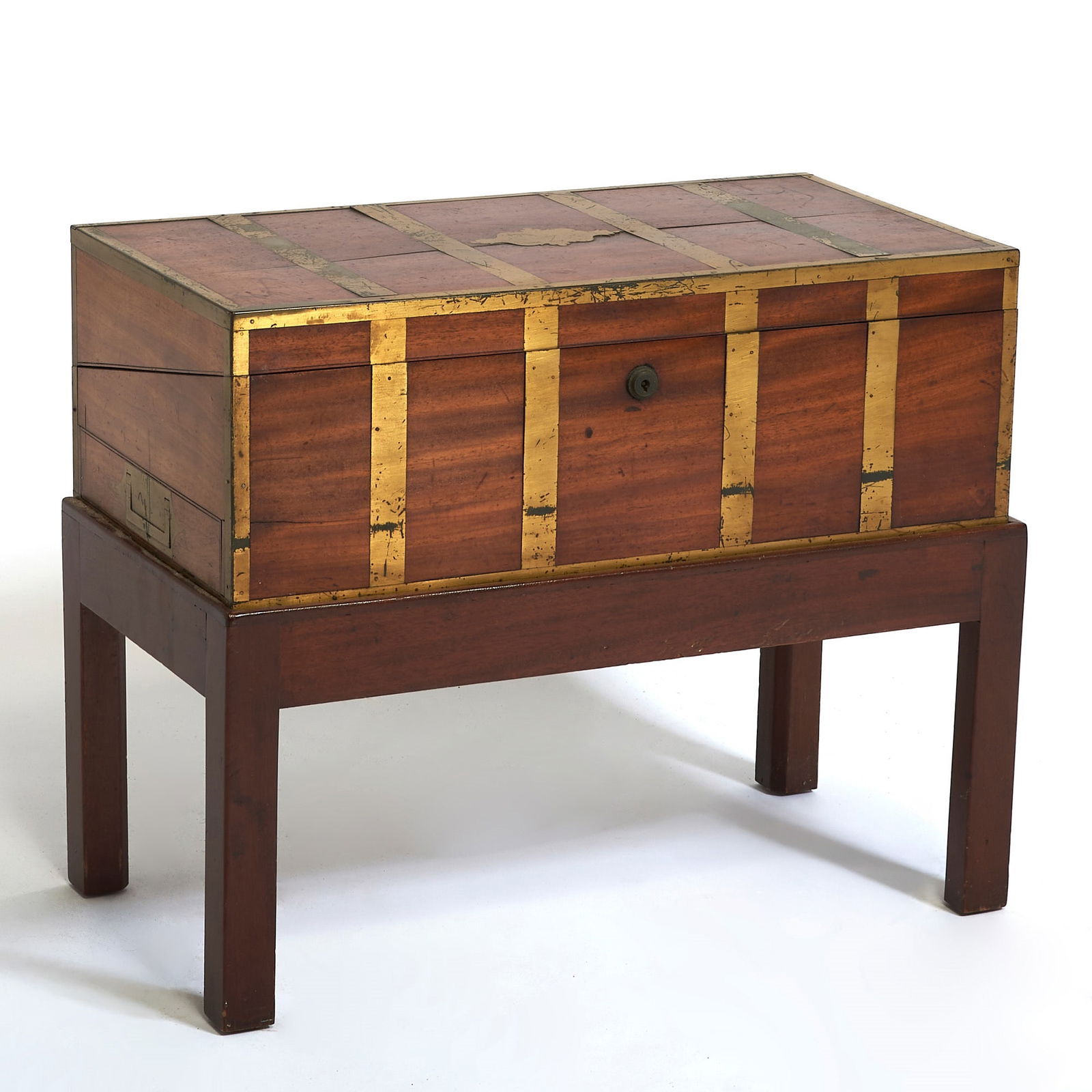 Victorian Brass Bound Mahogany Lap Desk (1 of 8)