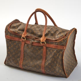 Louis Vuitton Monogram Canvas Leather Duffle Bag