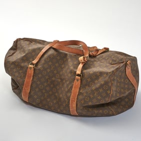 Louis Vuitton Monogram Canvas Leather Duffle Bag