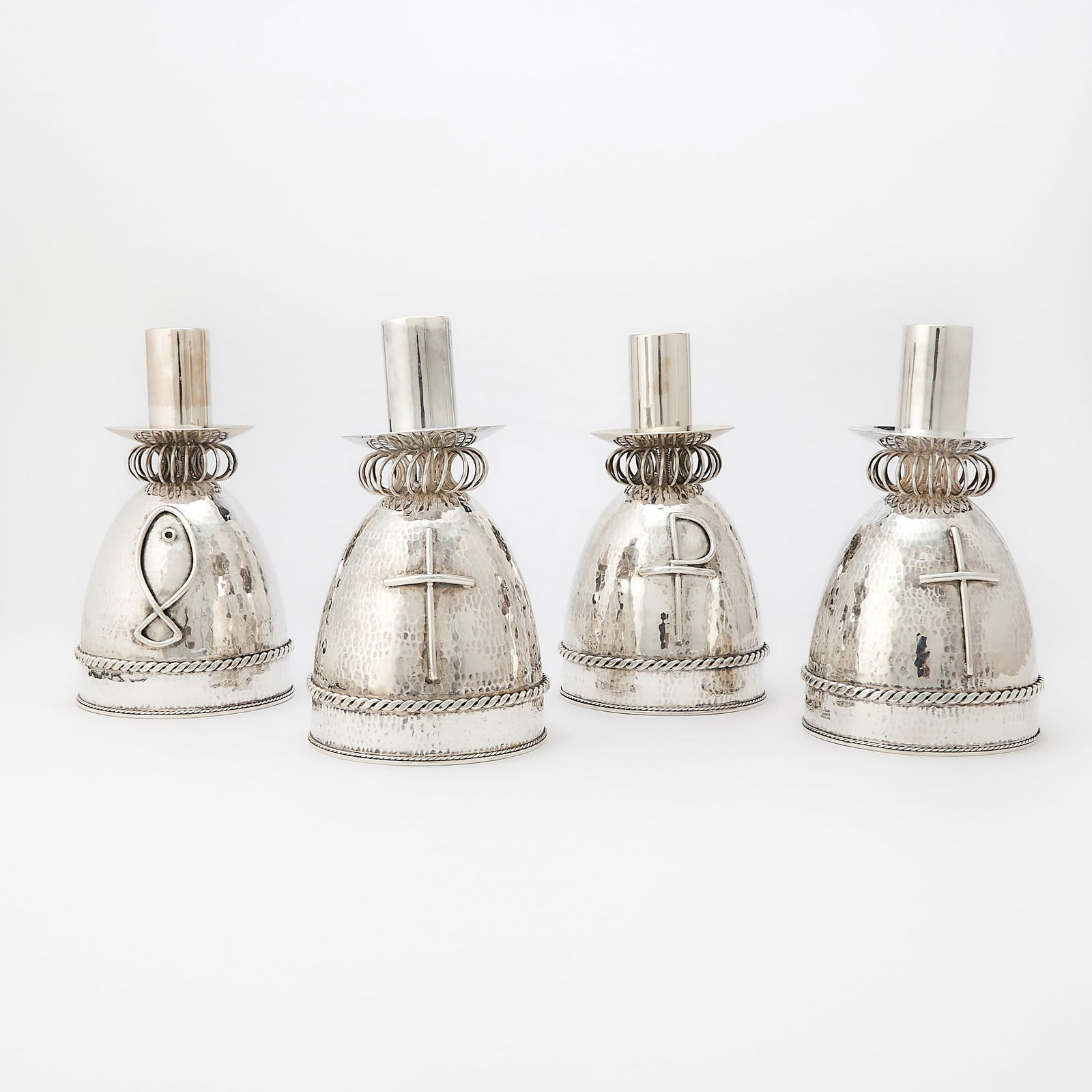 A Set of Four American Sterling Silver Candlesticks (1 of 5)