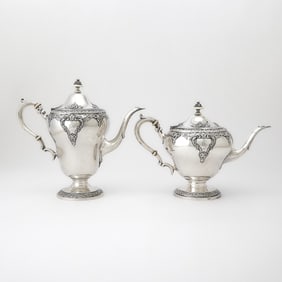 Watson Sterling Silver Teapot and Coffee Pot