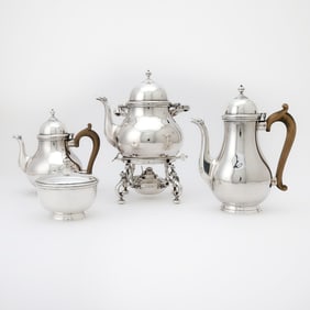 English Sterling Silver Part Tea and Coffee Service